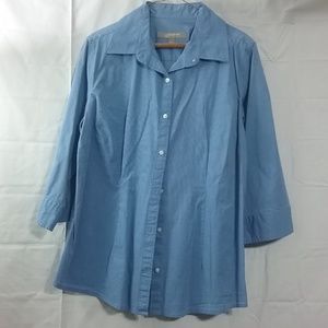 1 New Large Blue Woman Blouse